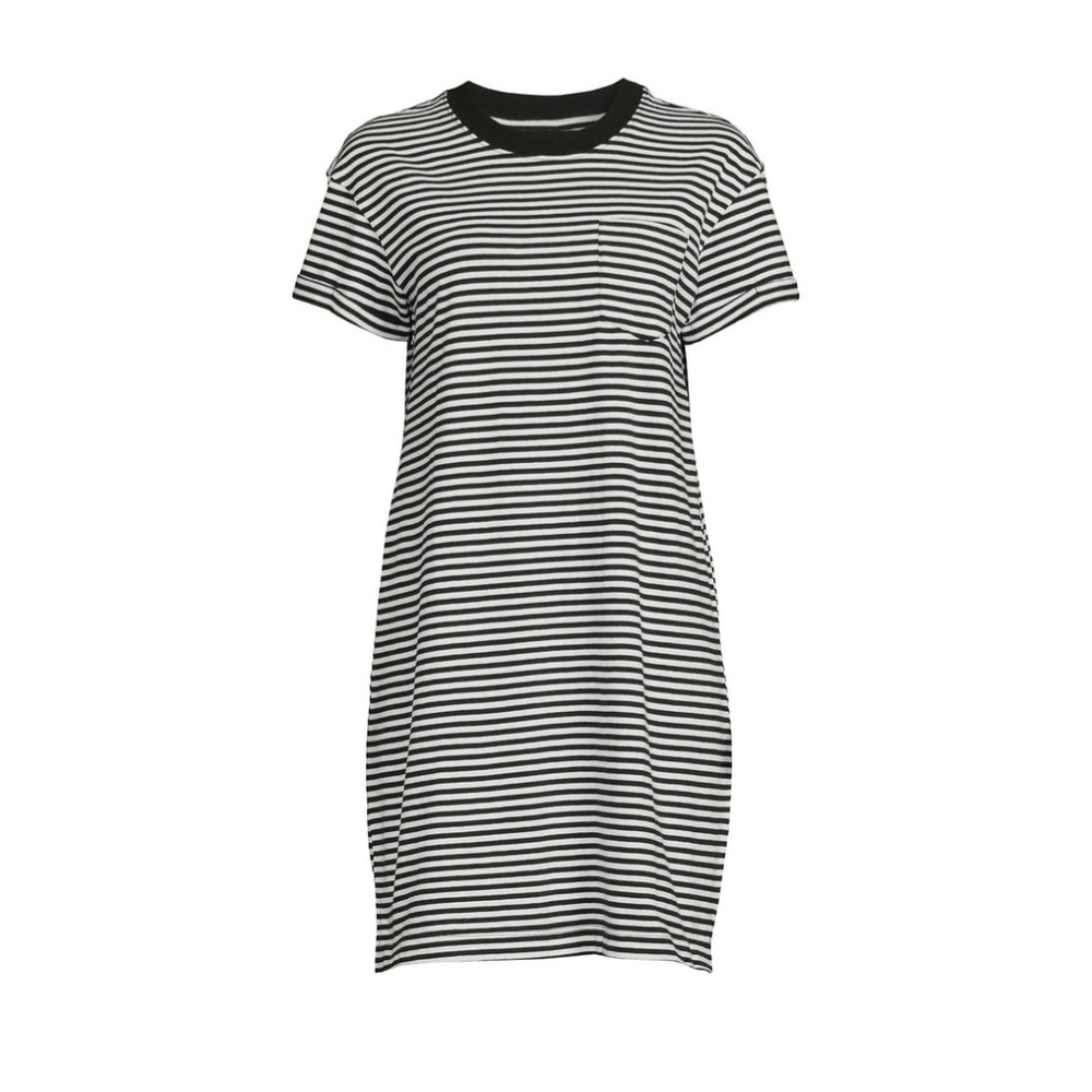 Black and White Striped Dress